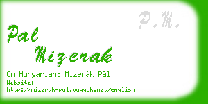 pal mizerak business card