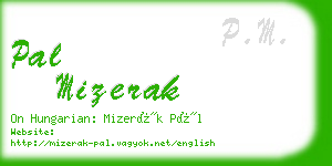 pal mizerak business card